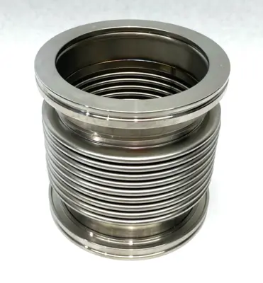 Used Edwards Stai Steel Vacuum Hose Flexible Bellow ISO-LF Flange Size NW-100 Hoses Michigan US | Maverick Industrial Sales #1402226