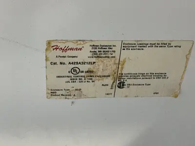 Used HOFFMAN A42SA3212LP Electrical Boxes Ohio US | HGR 24 #1312151