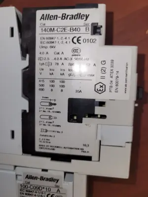 USED Allen-Bradley 140M-C2E-B40 SER B WITH 100-C09D10