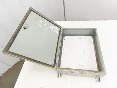 Hammond EN4SD20166GY Electrical Enclosure Box 20x16x6" Wall Mount Back Panel