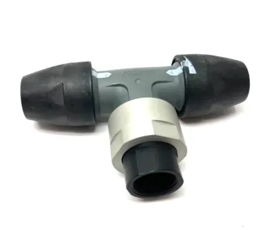 USED AIRNET EQUAL SOCKET TEE TO FEMALE NPT ADAPTER