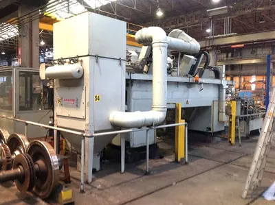 USED HEGENSCHEIDT PN 190 CNC PORTAL WHEELSET LATHE