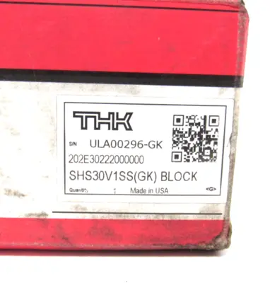 NEW THK SHS30V1SS BEARING BLOCK