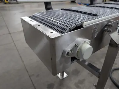 Laughlin SS Plastic Belt Incline Conveyor