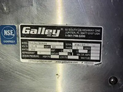 Used Galley Used Galley 69" Heated Top Buffet Table with Fold Down Shelves 120V 1380W Steam Tables (Food) Illinois US | Falcon Restaurant Supply #1375050