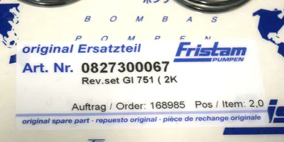 NEW FRISTAM 0827300067 PUMP SEAL KIT