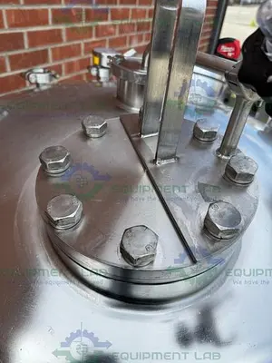 USED PRECISION STAINLESS 600 LITER STAINLESS STEEL JACKETED REACTOR 45 PSI