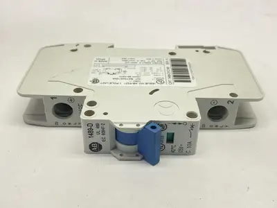 1489-D1C100 | Allen Bradley  Ser A Circuit Breaker 1-Pole 10A 125V LOT OF 3 - Used