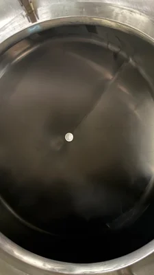 200 Gallon Stainless Steel Brite Tank: Approx. 50" Dia. x 80" H