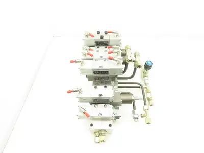 Wandfluh BKII BK4 Solenoid Air Valve 8-Station Hydraulic Manifold Assembly