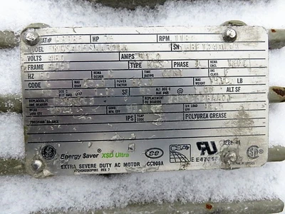75 hp General Electric AC Motor