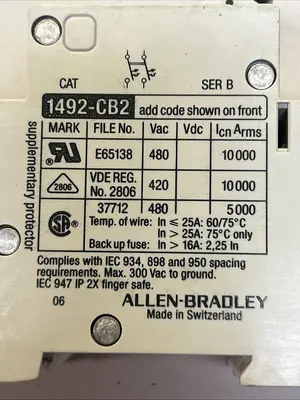 USED ALLEN-BRADLEY 1492-CB2-G200