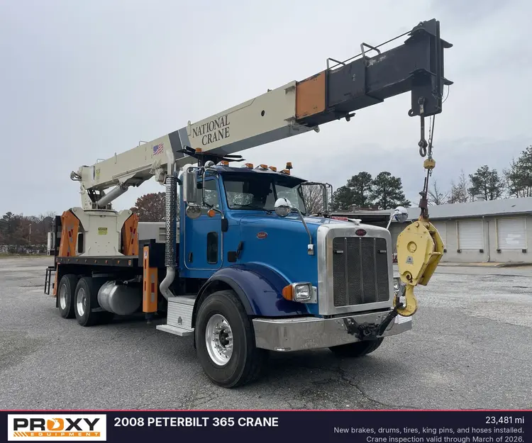 Used 2008 PETERBILT 365 CRANE Bucket (boom) trucks Virginia US | Proxy Equipment #1381400