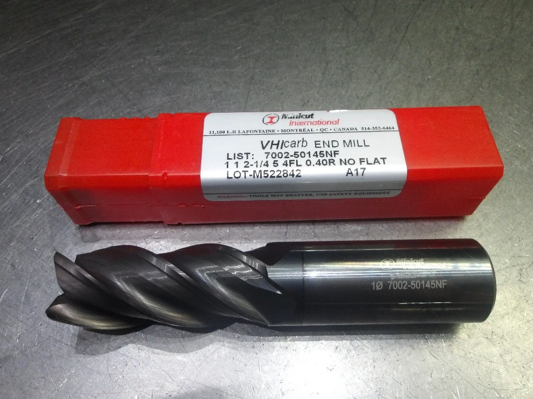 Minicut/VHIcarb 1" 4 Flute Carbide CR Endmill .040" R 7002-50145NF (LOC3374)