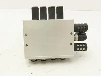 Koganei A180-4E1-83-PSL Pneumatic Solenoid Valve 4-Station Manifold 24VDC