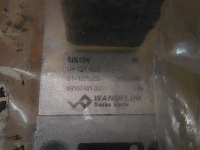 Wandfluh SIS45V Solenoid Valve New