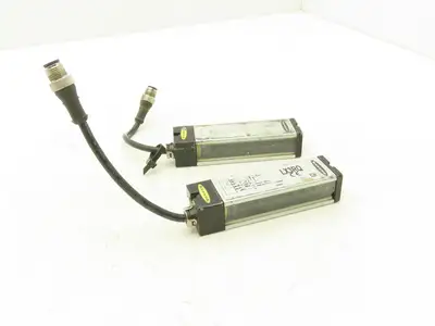 Banner Part Sensing Light Curtain Set 67mm Protected Height 300mm- 2m 10-30VDC