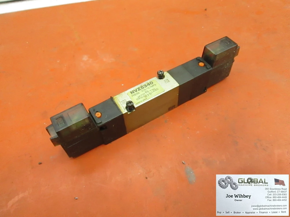 SMC NVZ5340 Solenoid Valve With Gasket and Mounting Hardware, 0.15~.7MPa