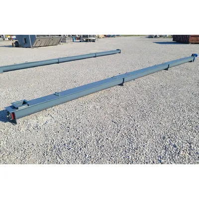 New 6" Dia. X 30 Ft Carbon Steel Industrial Screw Conveyor Auger with Drive
