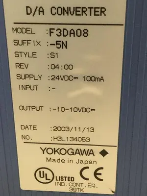 USED YOKOGAWA F3DA08
