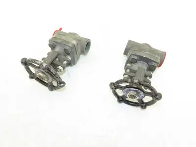 Ilshin 8A05-5 Steel Gate Valve 3/4" Socket Weld 1975psi Class 800  Lot of 2