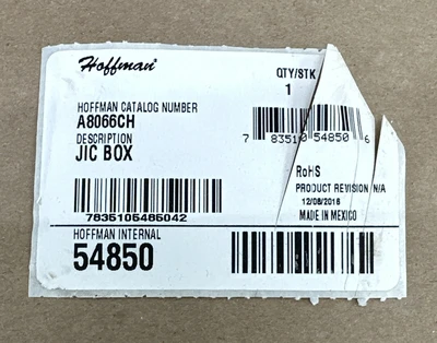 New | in-Stock Hoffman A8066CH Electrical Boxes Indiana US | J&J Industrial Supply #1513116