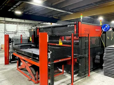 Used 2015 AMADA LCG-3015 AJ FIBER Laser Cutters Illinois US | Machine Factory Outlet #1264060