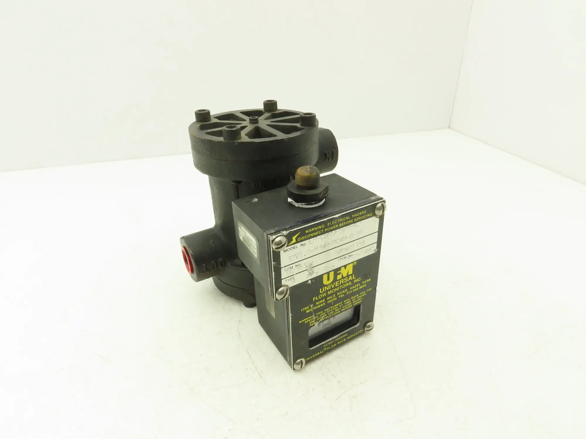UFM LP-CBMSF5GM-4L-32V1.0-M3WR-PC4M-C-1D Flow Meter 1/2" NPT 0-5GPM