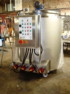 1,100 L S/S Electrically Heated Jacketed Cooker Tank