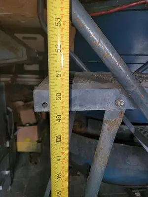 5 Step Metal Rolling Ladder 800 lbs Capacity