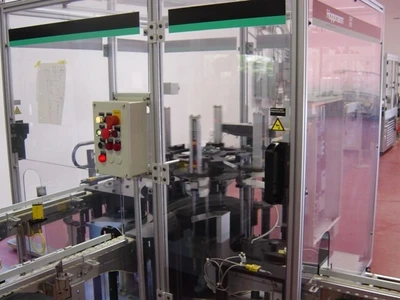 Hoppmann, filling & capping line, 8-station, conveyor control