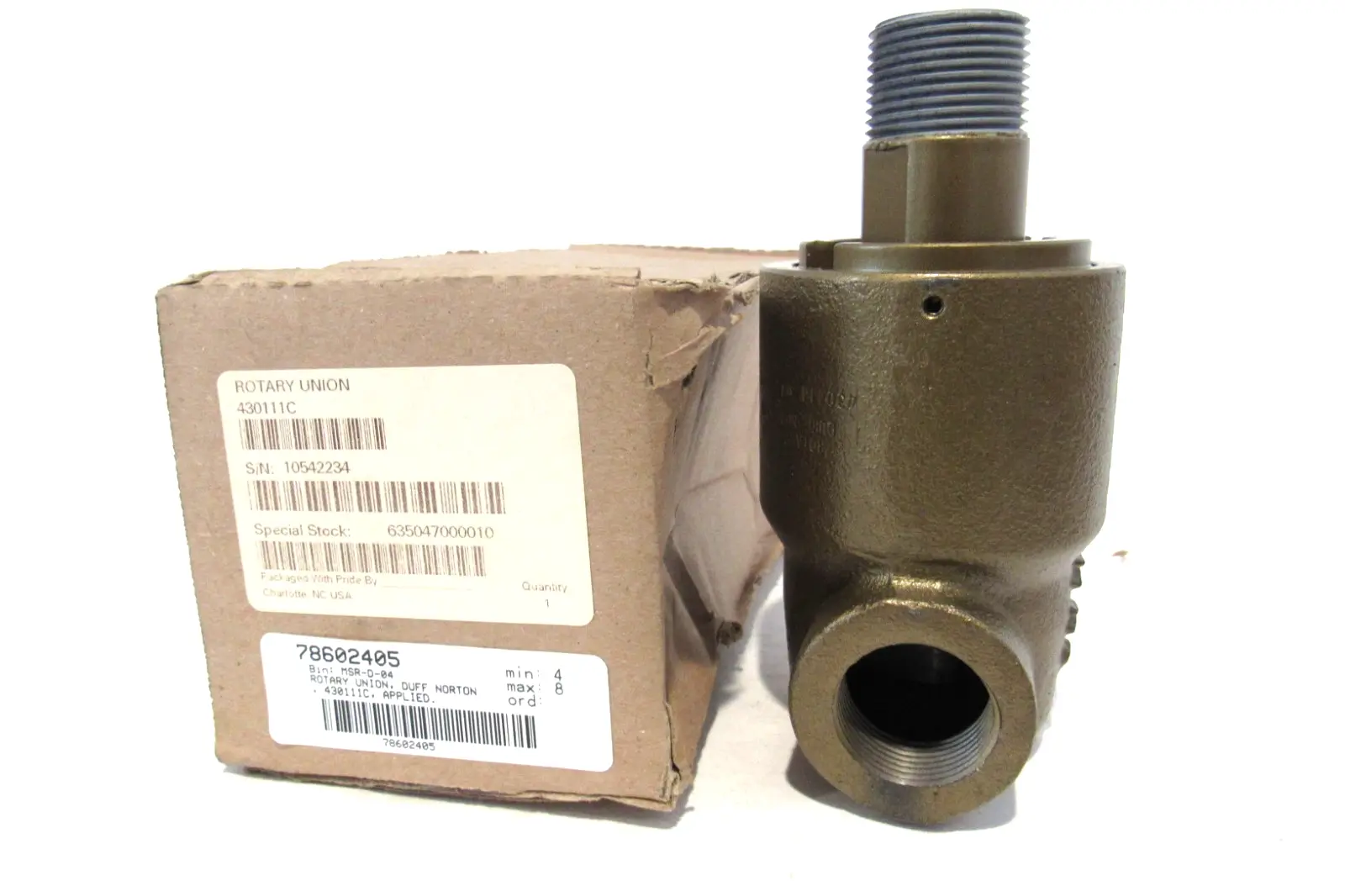 NEW DUFF NORTON 430111C ROTARY UNION