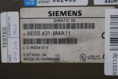 LOT OF 11 - Siemens 6ES5 431-8MA11 Simatic S5 Digital Input Module DC STOCK 5406