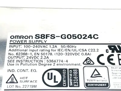 Used Omron Power Supply AC/DC Power Supplies Michigan US | Maverick Industrial Sales #1397655