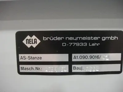 1998 Heidelberg Plate Punch 1998