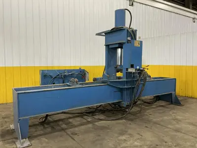 200 TON X 15' JAVELINA TRAVELING HEAD ROLLING FRAME HYDRAULIC STRAIGHTENING PRESS: YOBRO #25136