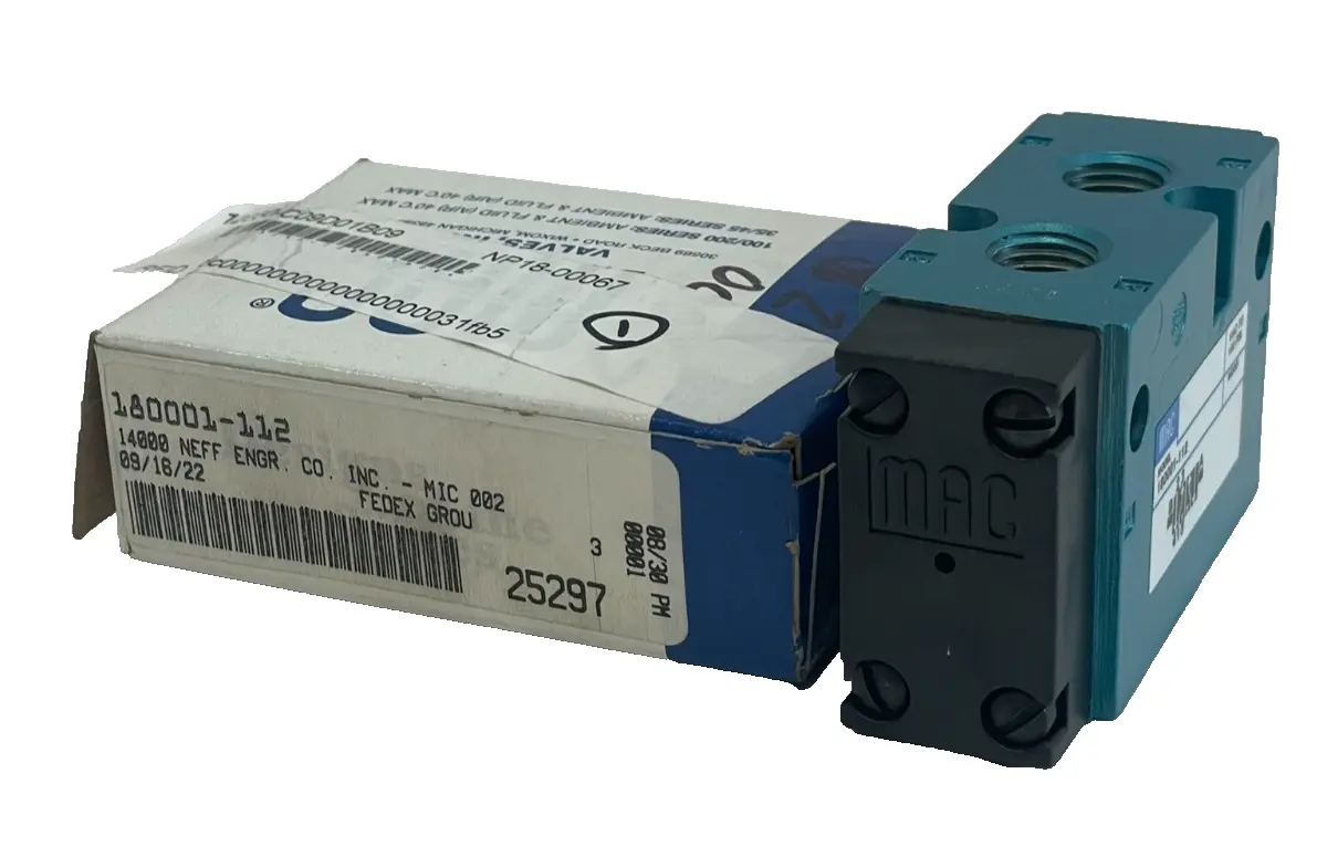NEW MAC VALVES 180001-112 VALVE 180001112