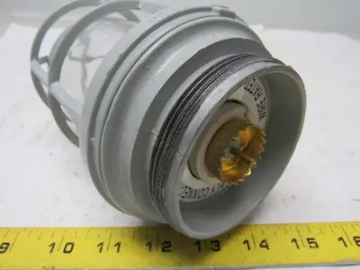 Appleton VU-100 V-51 Fixture Unit. Socket, Globe & Guard, Clear Mixed Lot/2