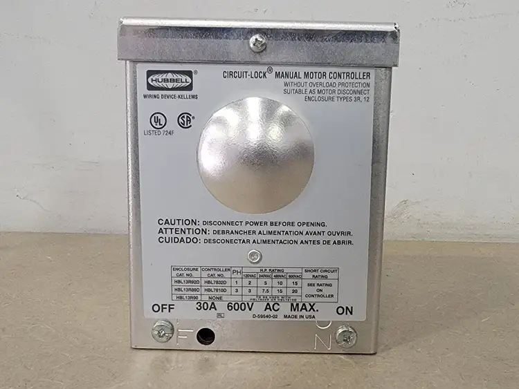 New | in-Stock HUBBELL HBL13R92D Switchgears British Columbia CA | Lenmark #239008