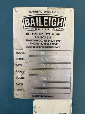 Used 2017 BAILEIGH DC-2100C Dust Collectors Florida US | MachineryMax #1423778
