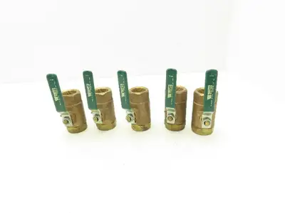 Watts 9813 Bronze Ball Valve 1"NPT Female Threaded 600 WOG Lot of 5