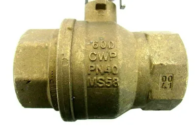 NEW DYNA QUIP VMH2.A911/2 BALL VALVE 1-1/2" PN40 MS58 VMH2A9112