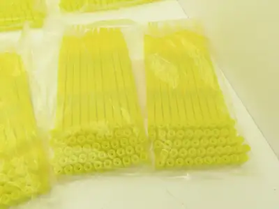Uline S-13677Y Truck Safety Seals 8" Yellow Plastic Security Numbers Lot of 500