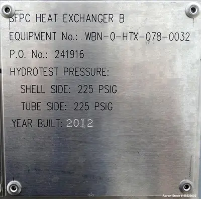 Heat Exchanger 5700 sf