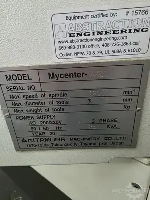 USED 2018 KITAMURA MYCENTER 4XID