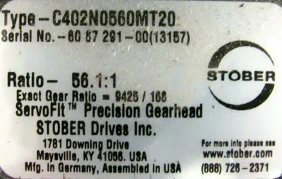 NEW STOBER STOBER C402N0560MT20