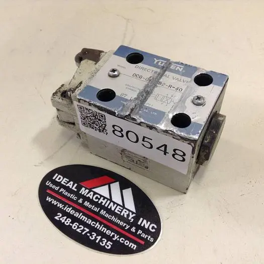 Used YUKEN DCG-01-0B2-R-40 Valves/Fittings Michigan US | Ideal Machinery #608432
