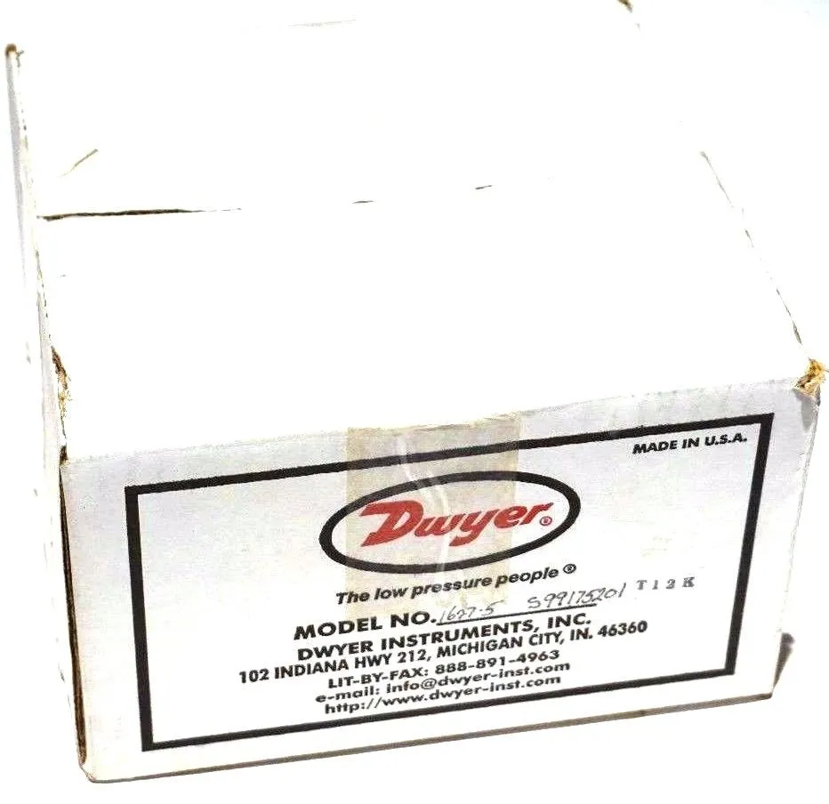 NEW DWYER 1627-5 DUAL PRESSURE SWITCH 16275