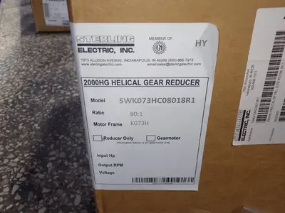Used STERLING ELECTRIC INC SWK073HC08018R1 Motors (misc) Ohio US | HGR 24 #938028