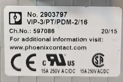 Phoenix Contact VIP-3/PT/PDM-2/16 Terminal loc4B11